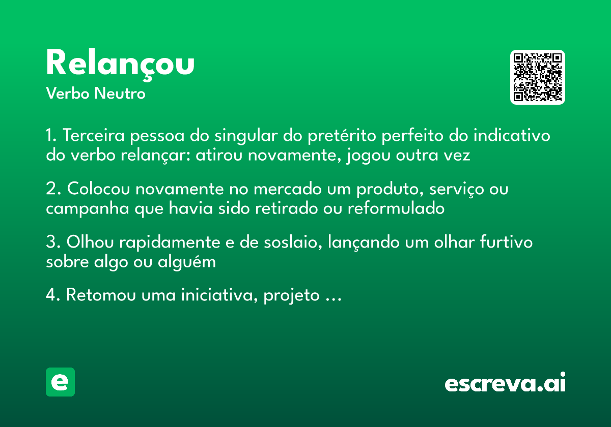relançou