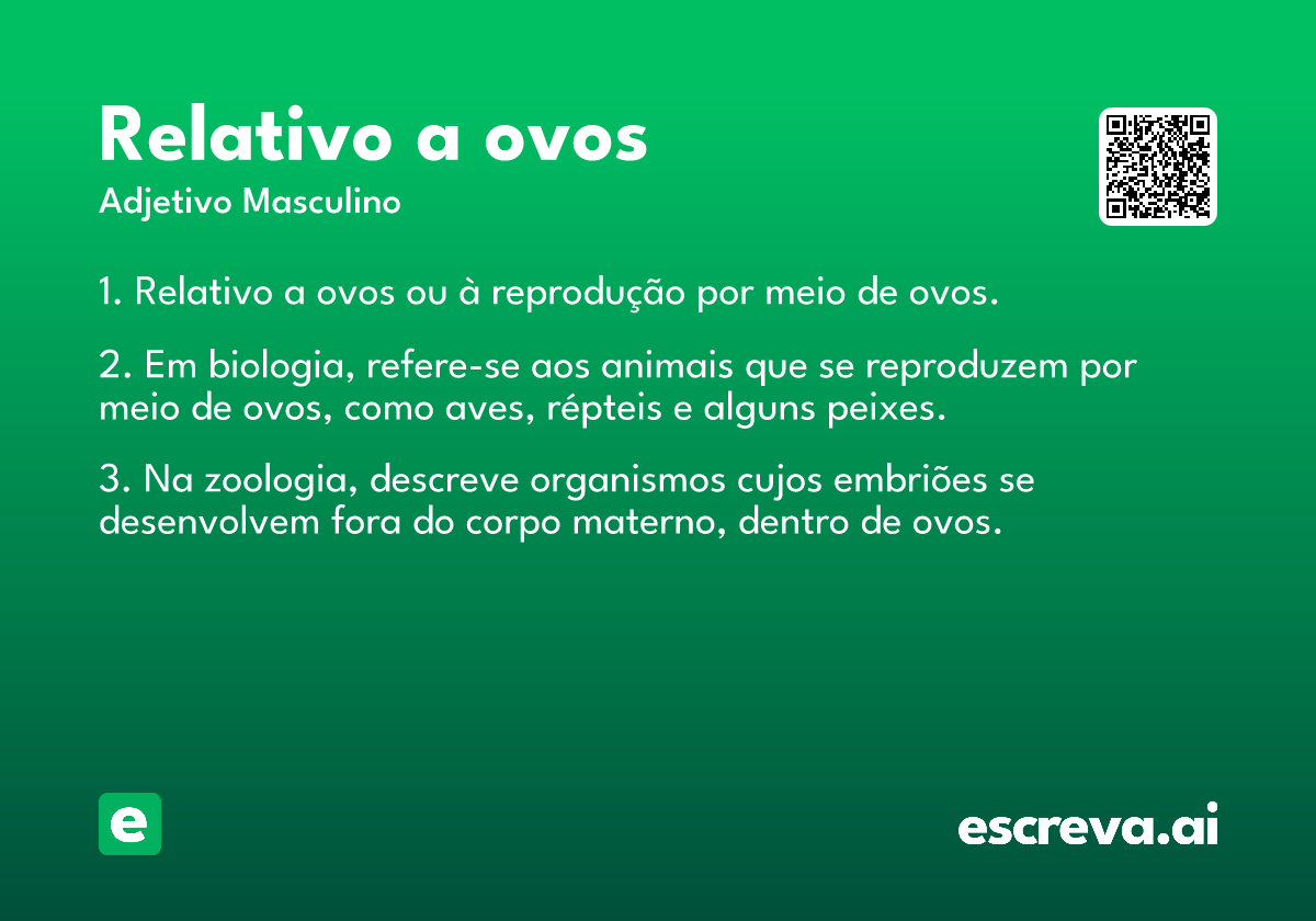 relativo a ovos