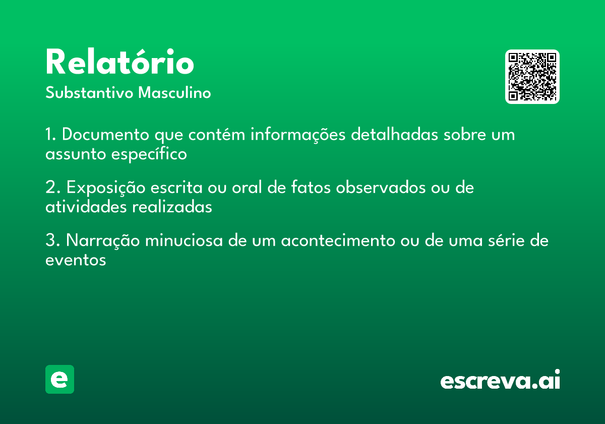 relatório