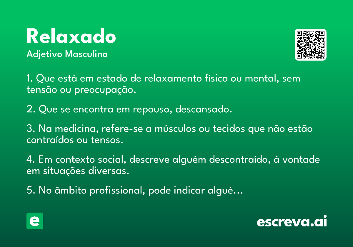 relaxado