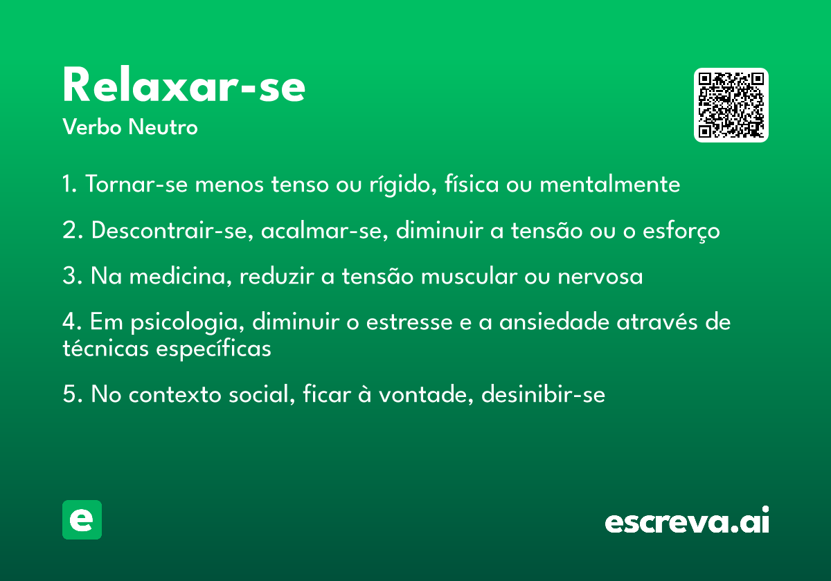 relaxar-se