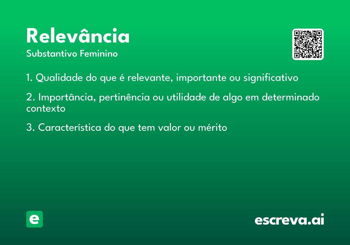 relevância