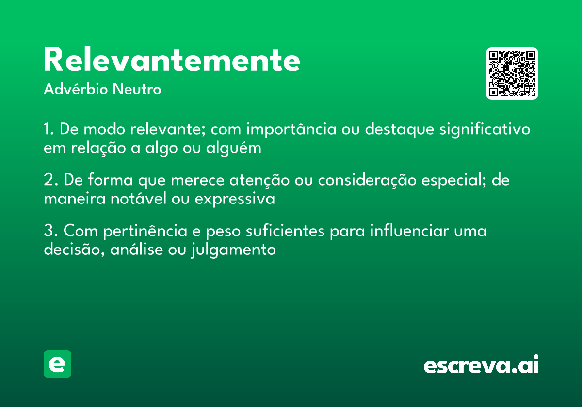 relevantemente