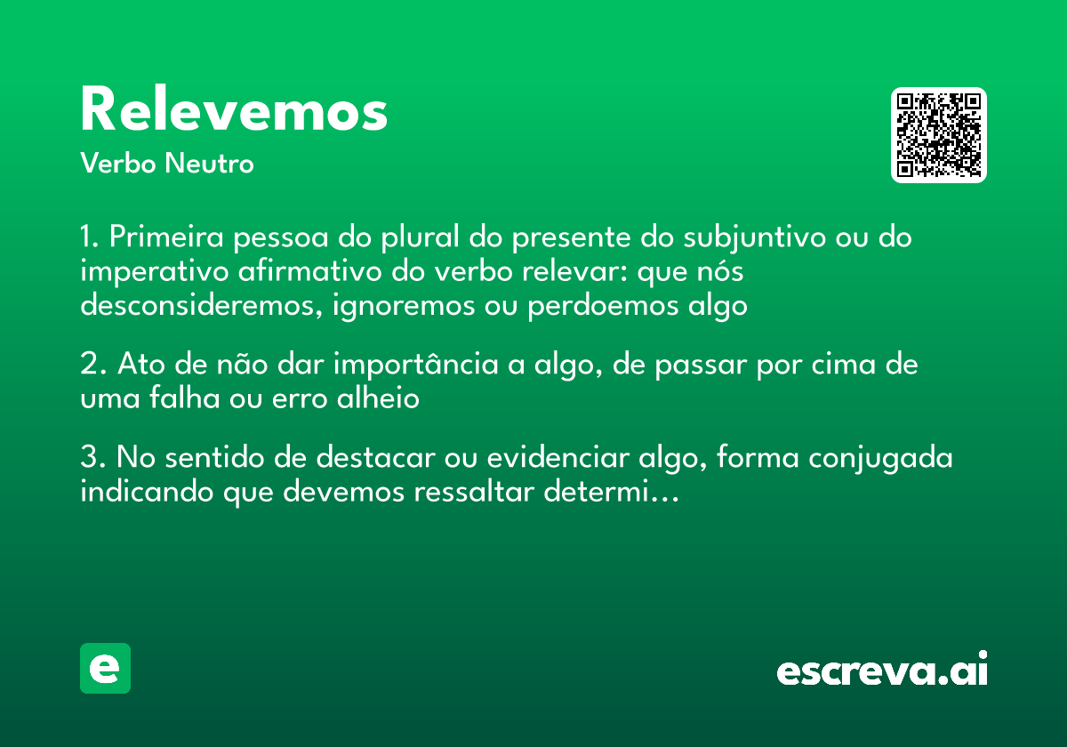 relevemos