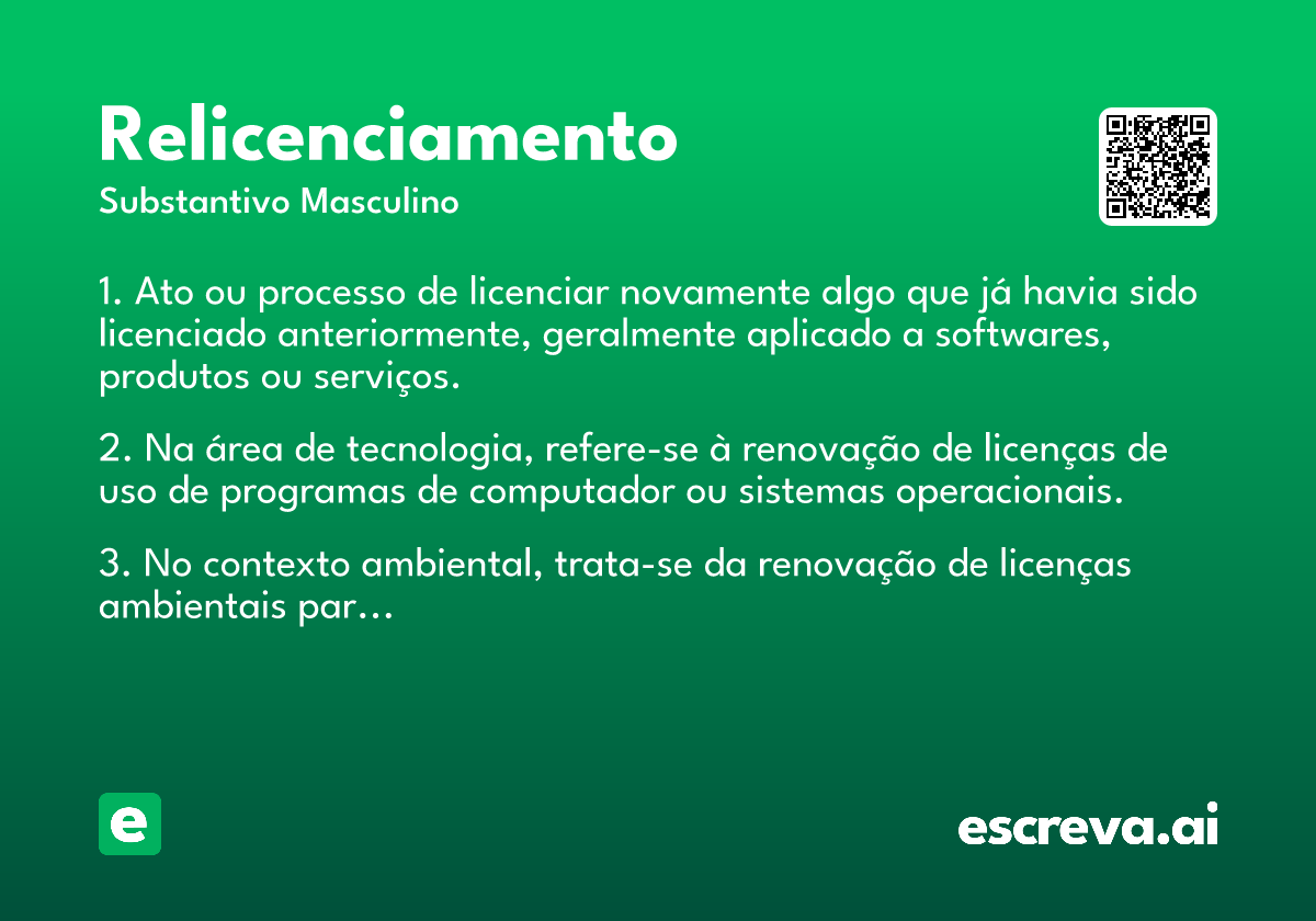 relicenciamento