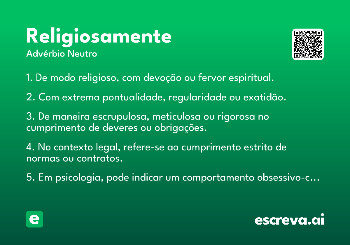 religiosamente