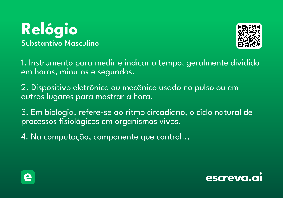 relógio