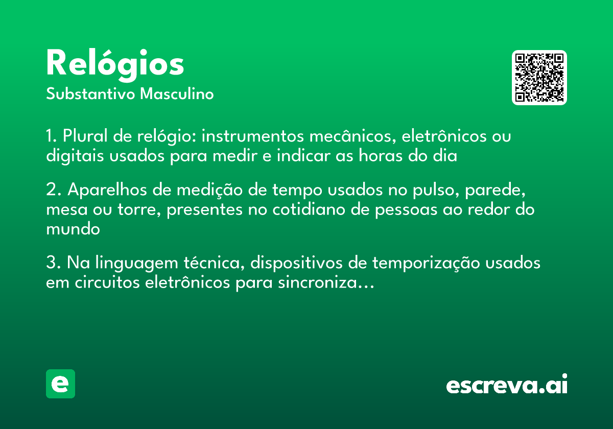 relógios