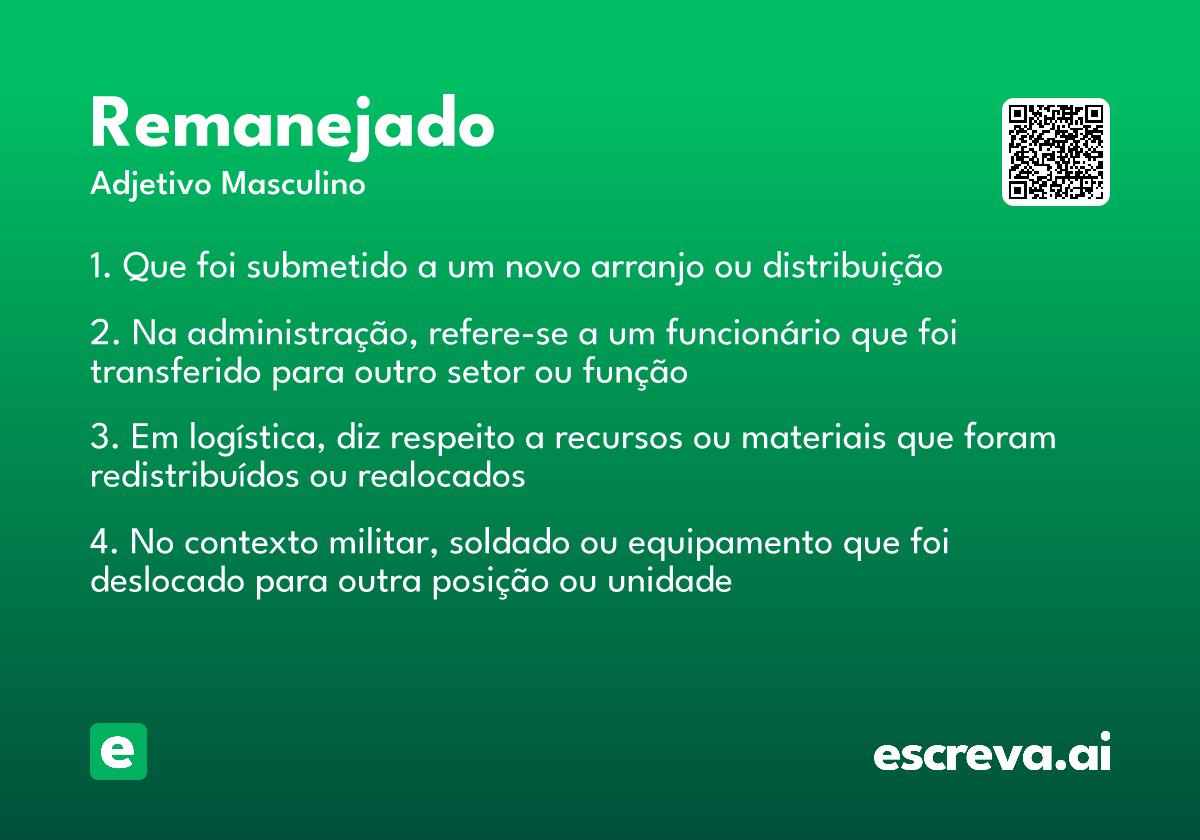remanejado