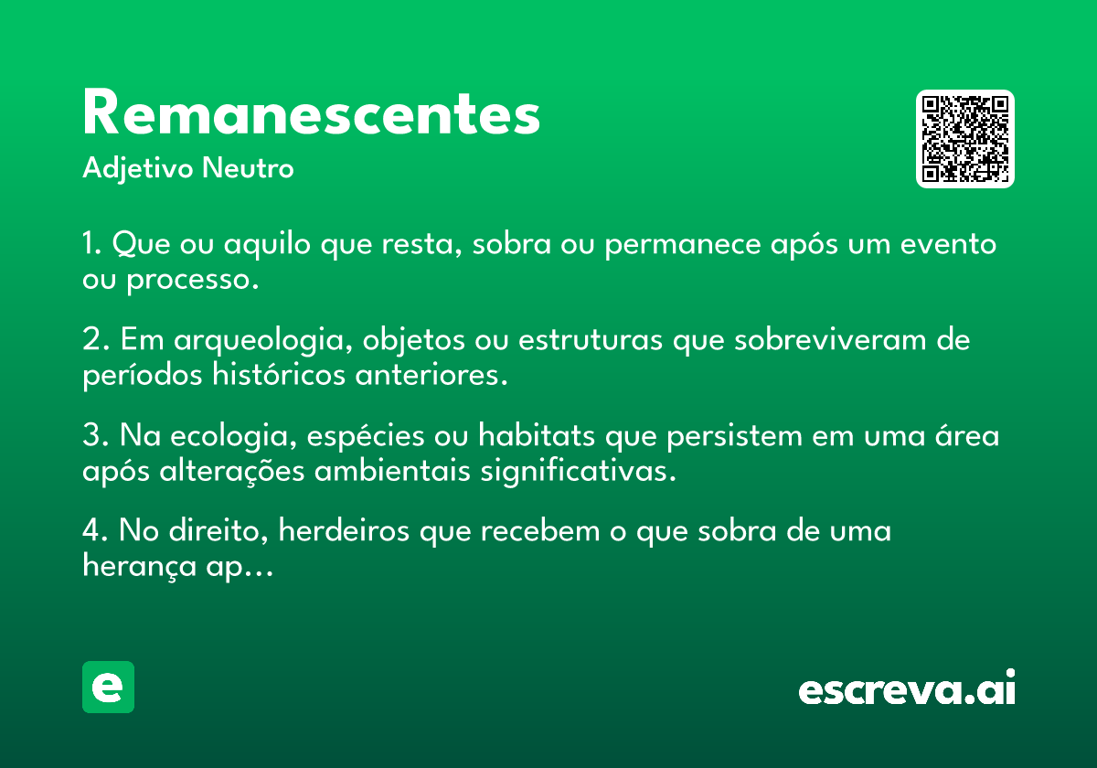 remanescentes