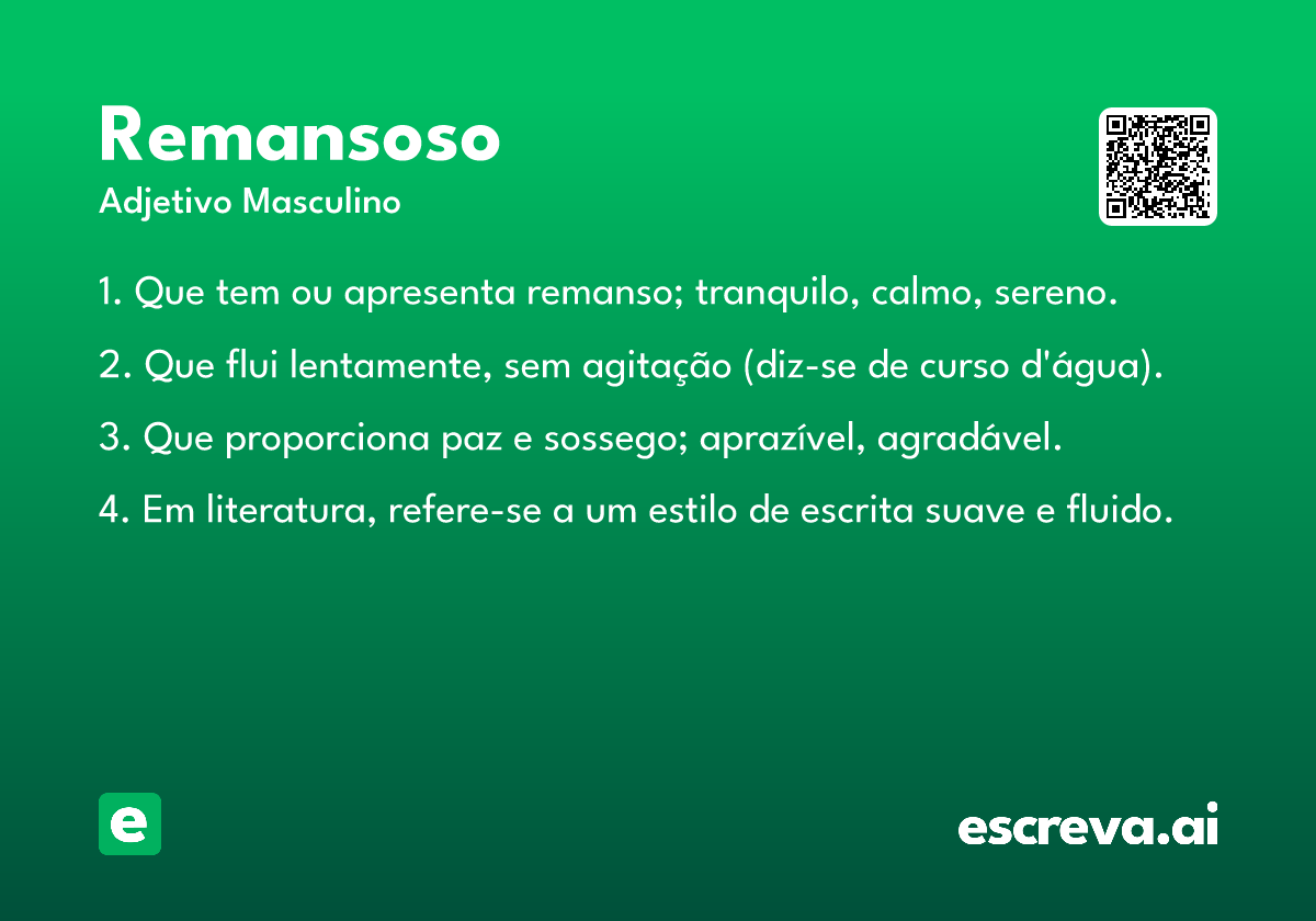 remansoso
