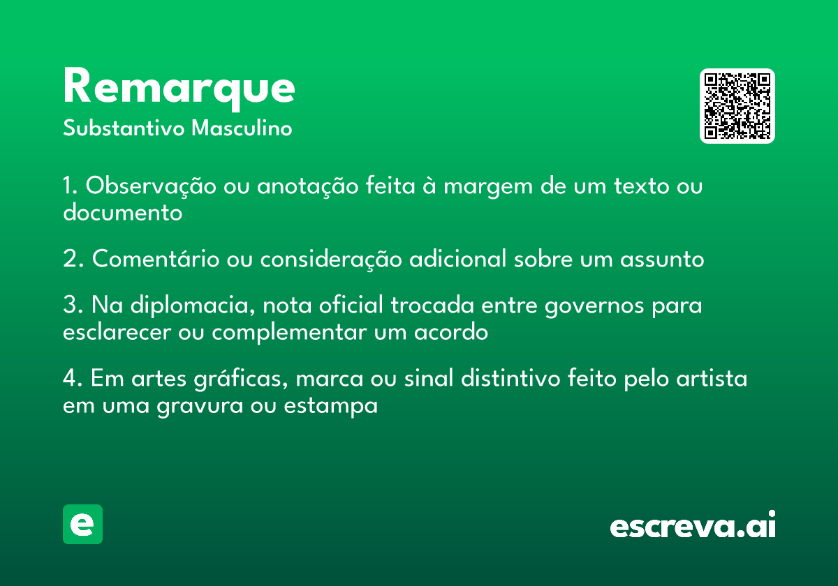 remarque