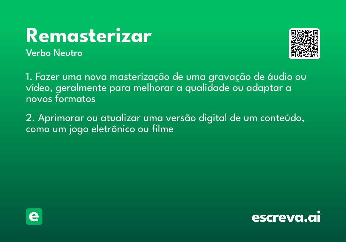 remasterizar