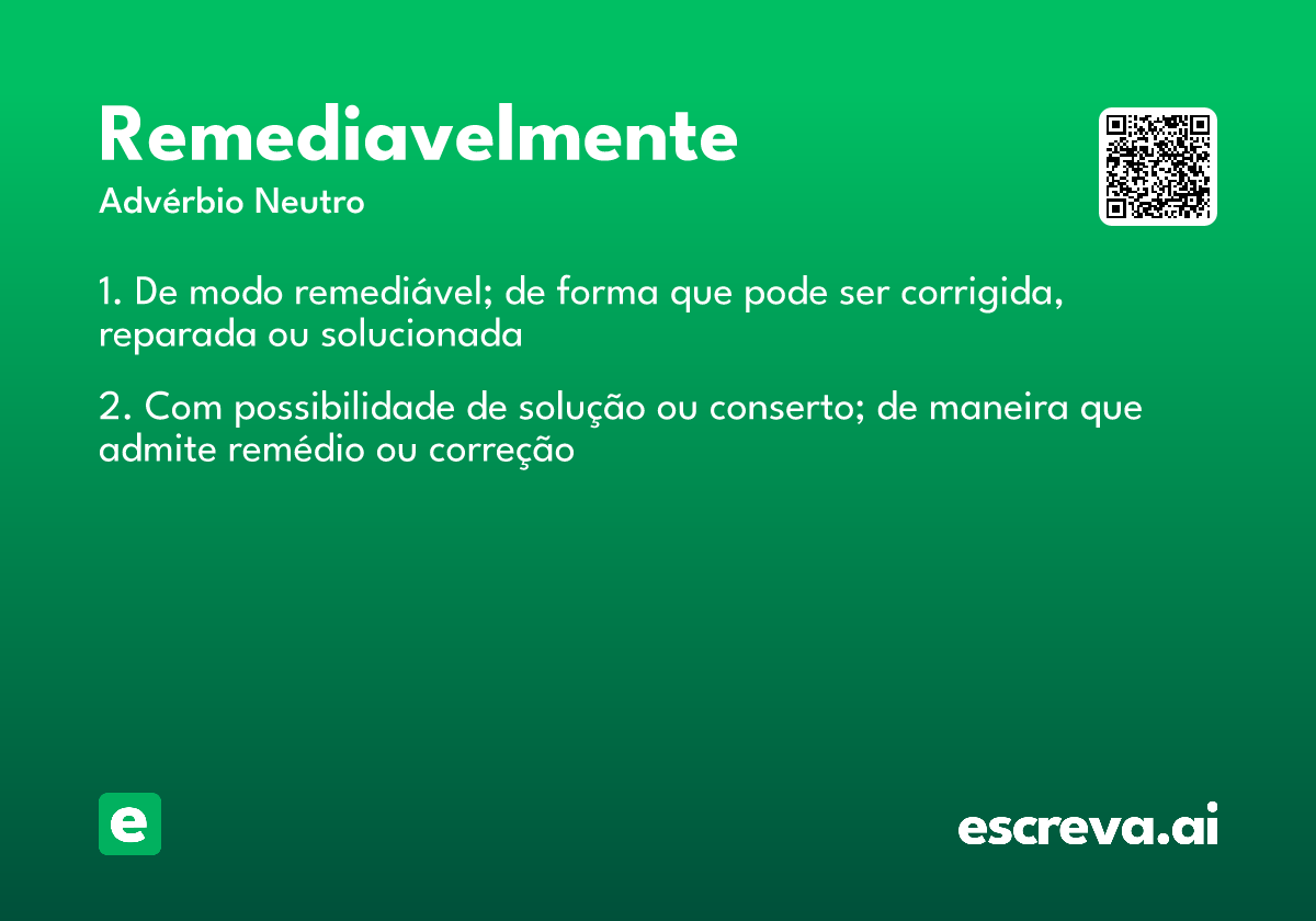 remediavelmente