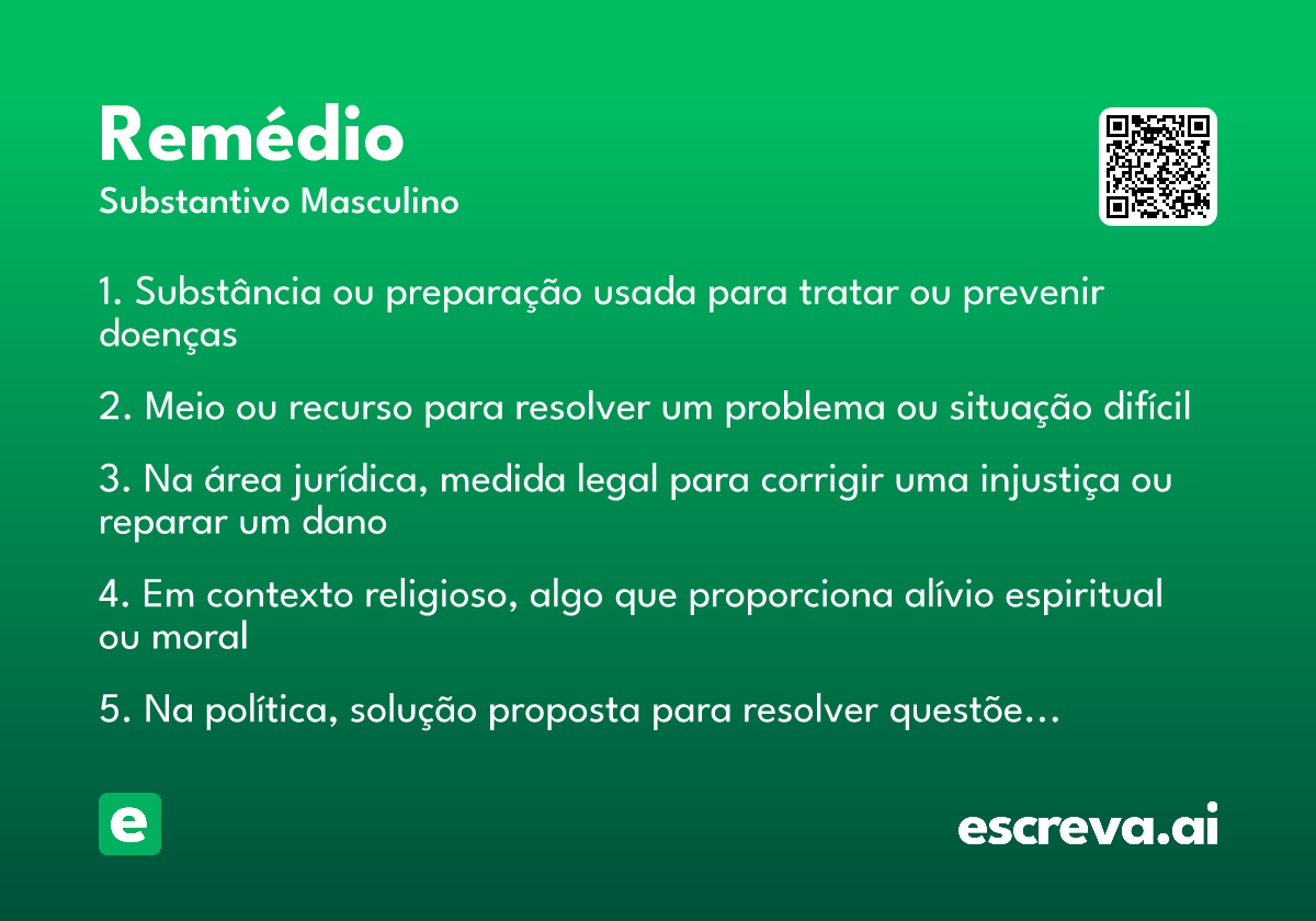 remédio