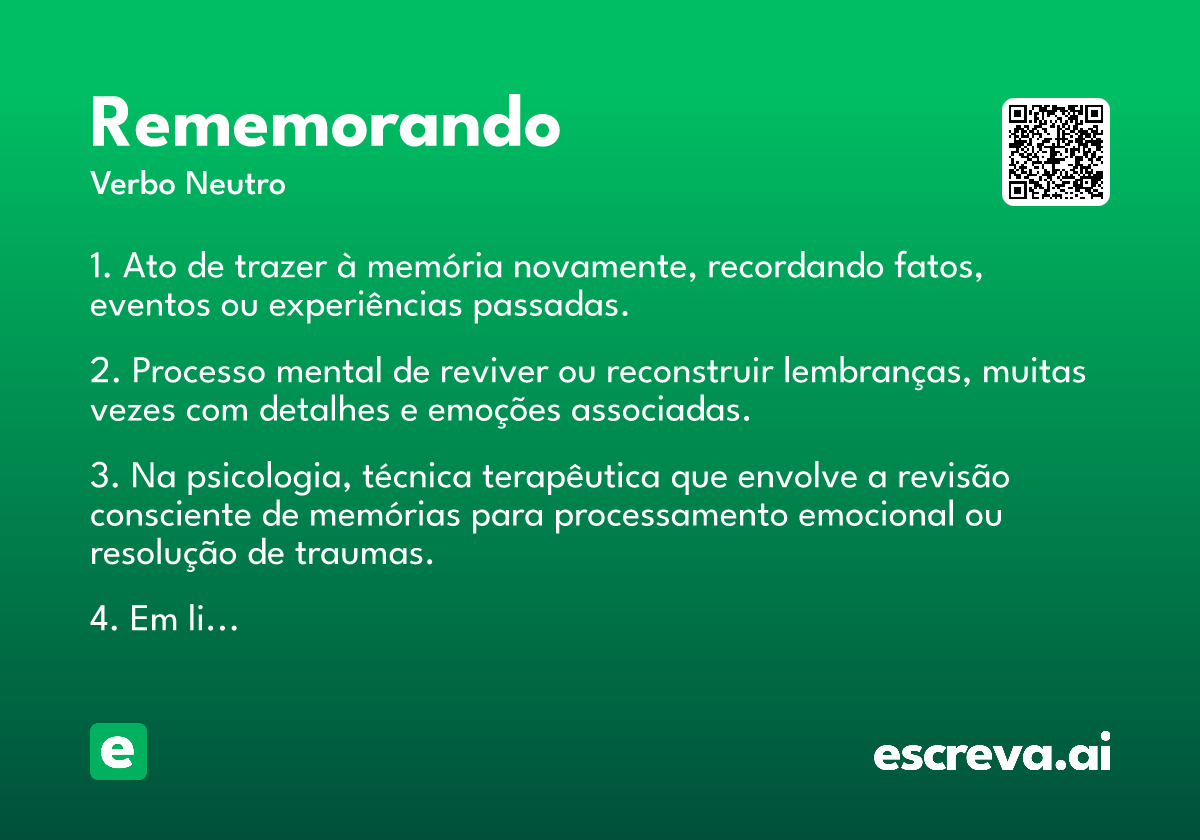 rememorando