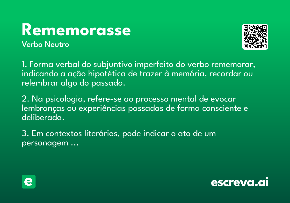 rememorasse