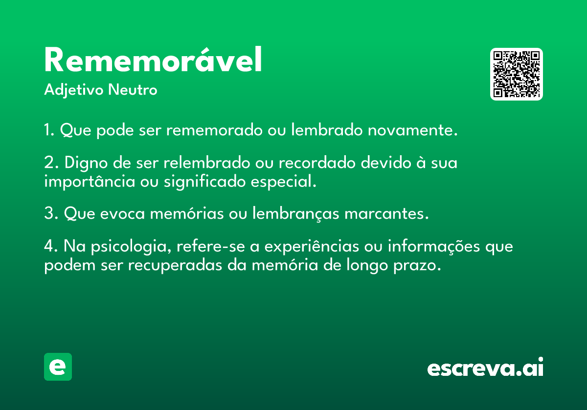 rememorável