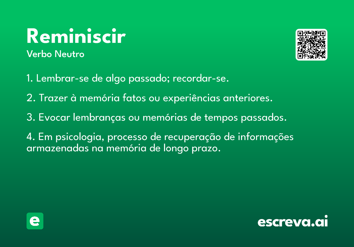 reminiscir