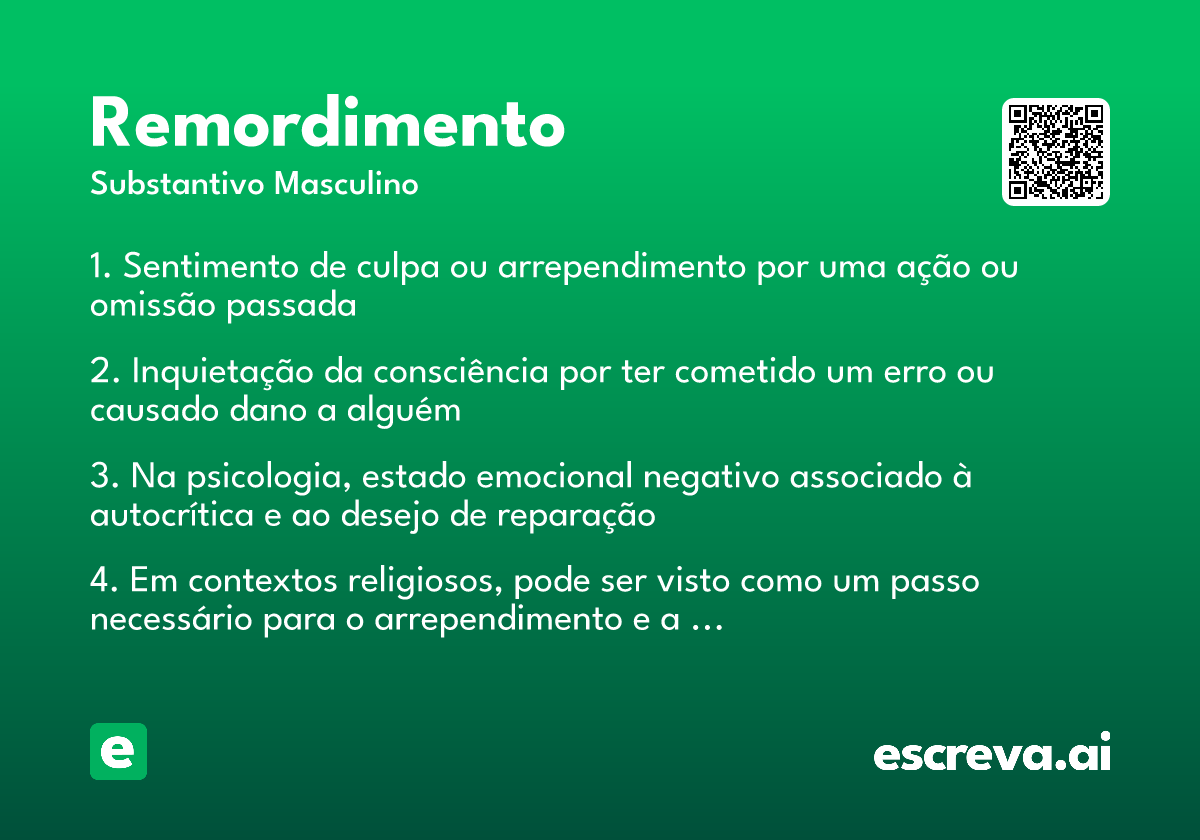 remordimento