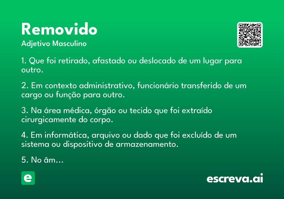 removido