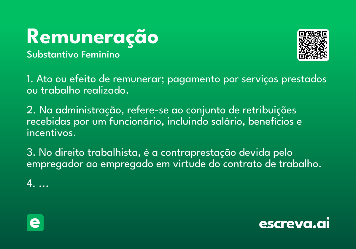 remuneração