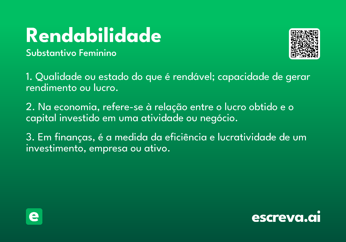 rendabilidade