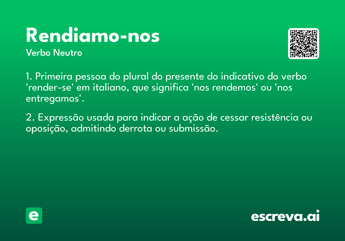 rendiamo-nos