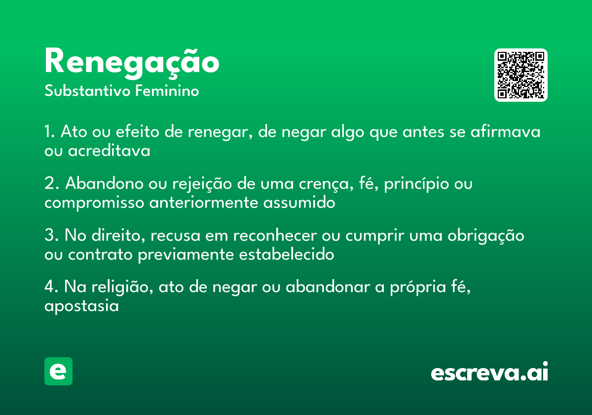 renegação