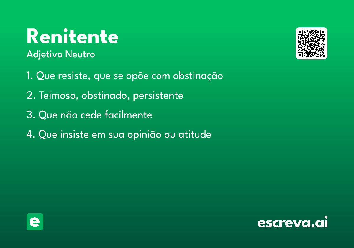 renitente
