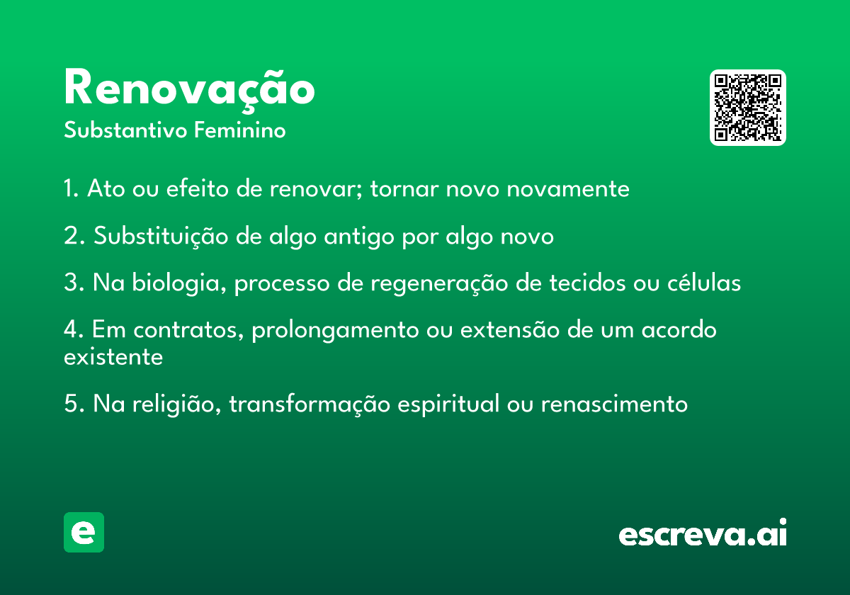 renovação