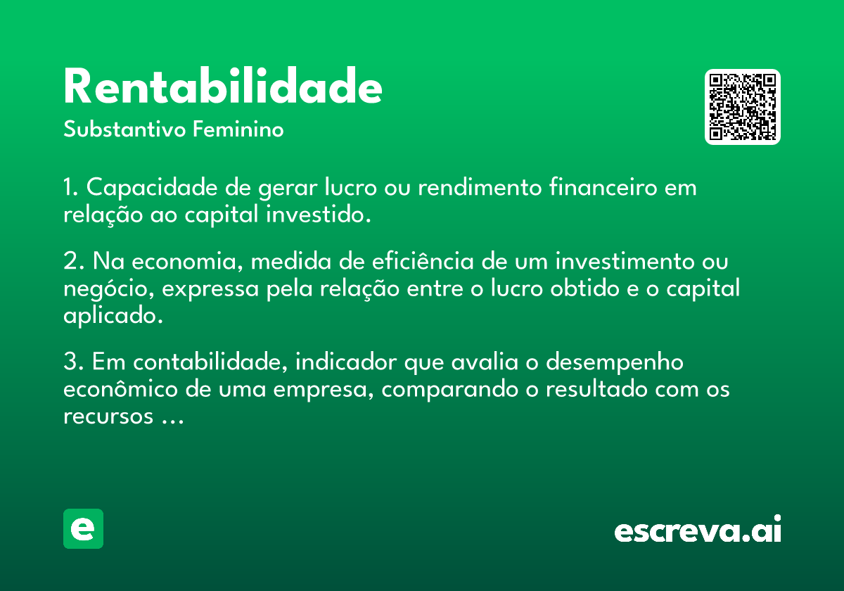 rentabilidade