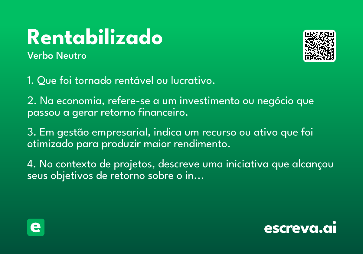 rentabilizado