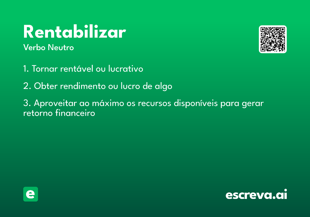 rentabilizar