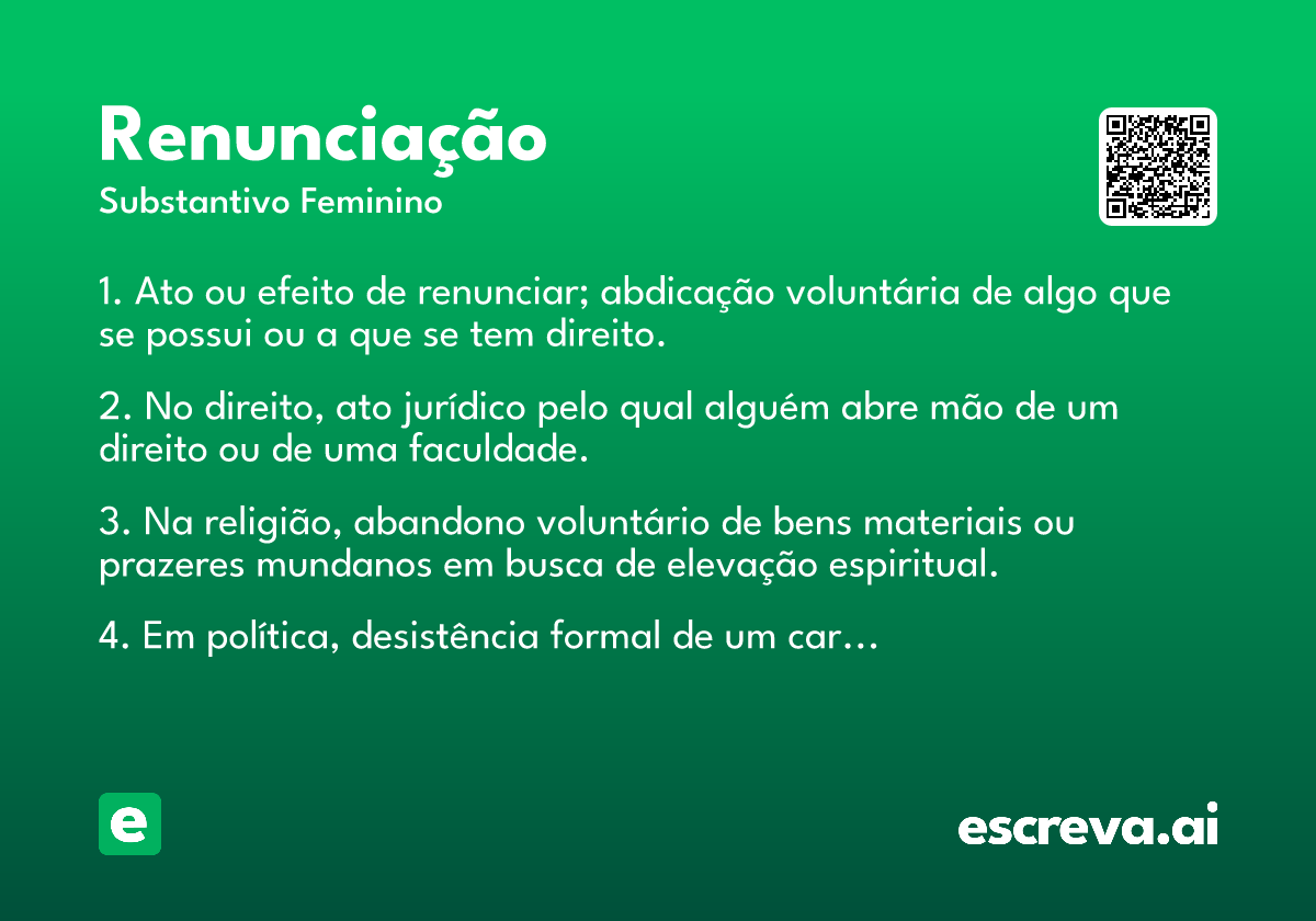 renunciação