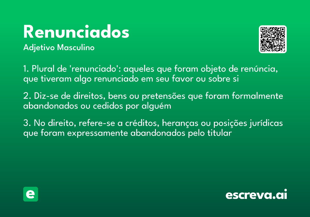 renunciados