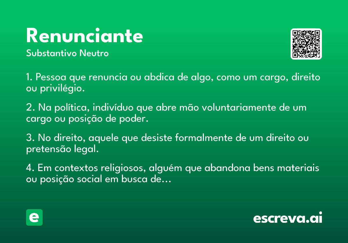 renunciante