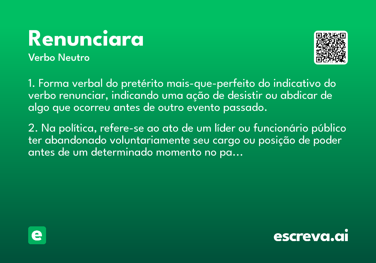 renunciara