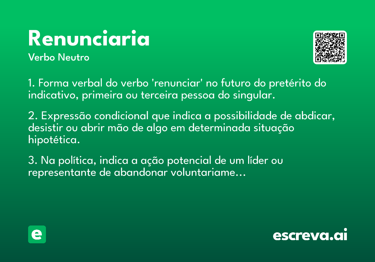 renunciaria