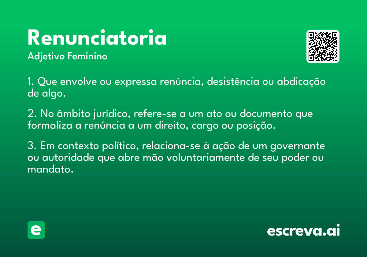 renunciatoria