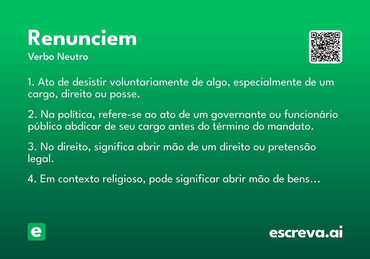 renunciem