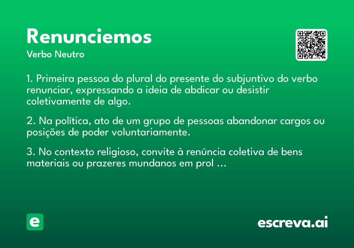 renunciemos