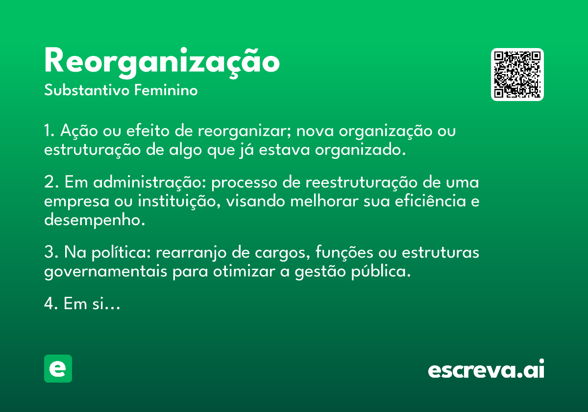 reorganização