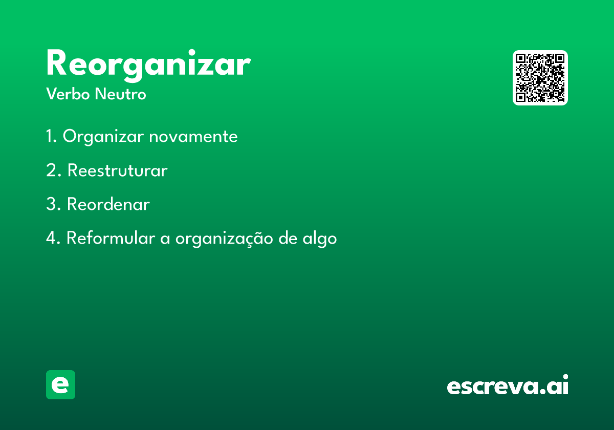 reorganizar