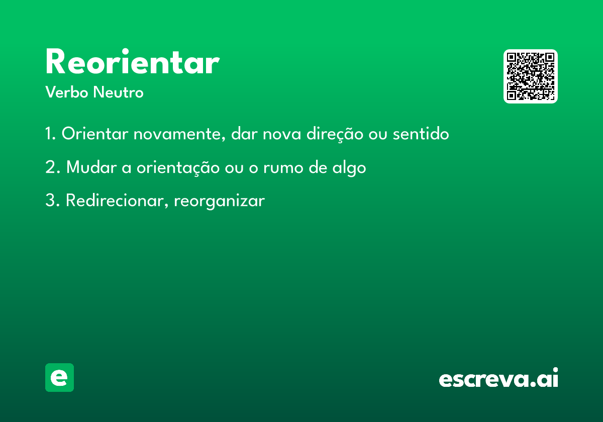 reorientar