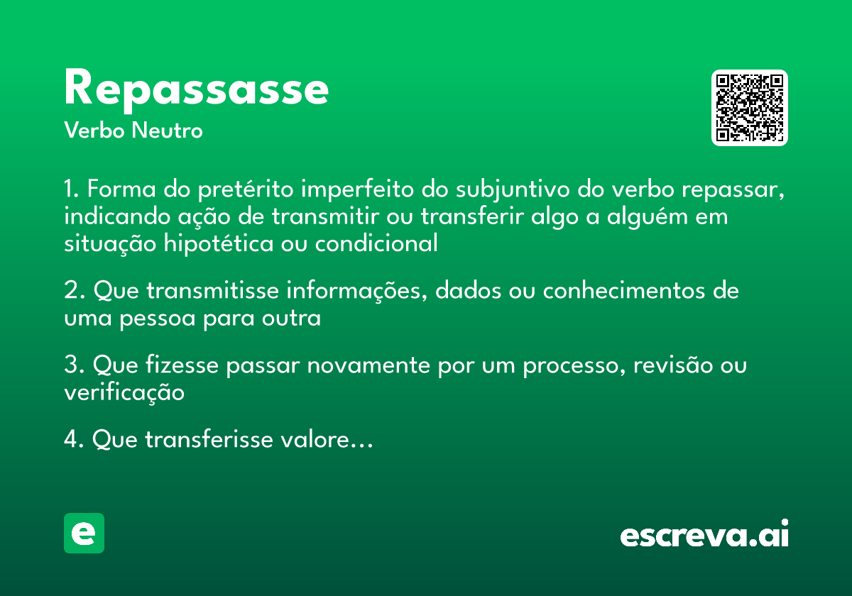 repassasse