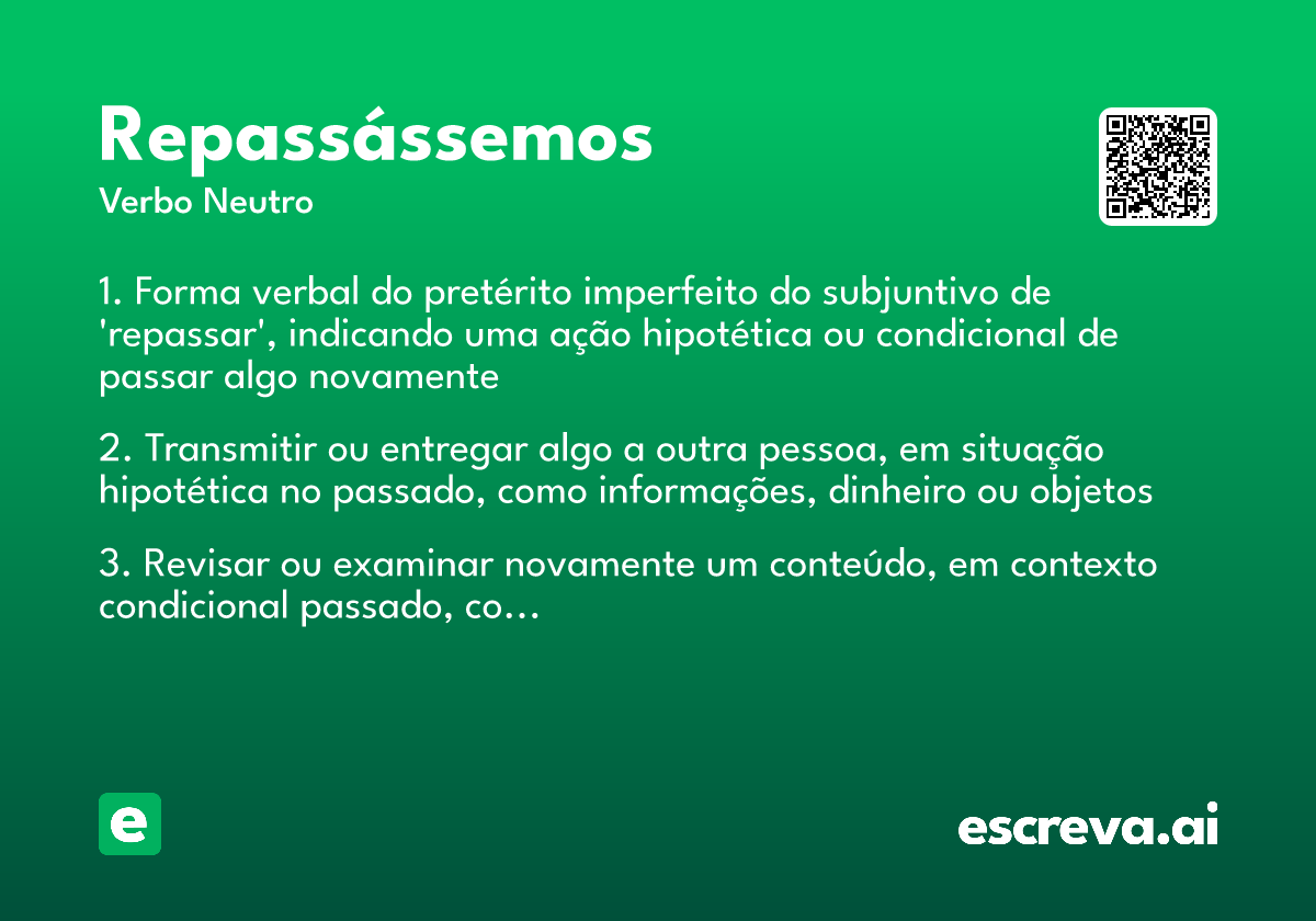 repassássemos