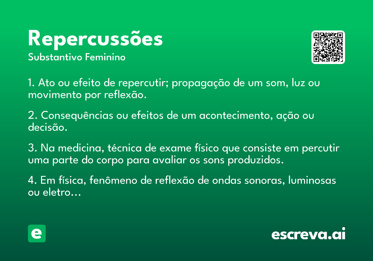 repercussões
