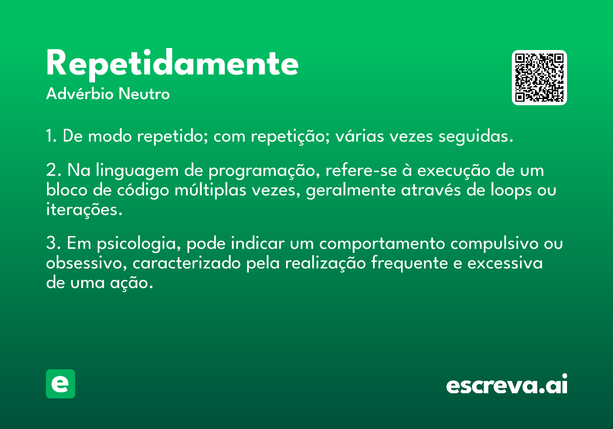repetidamente