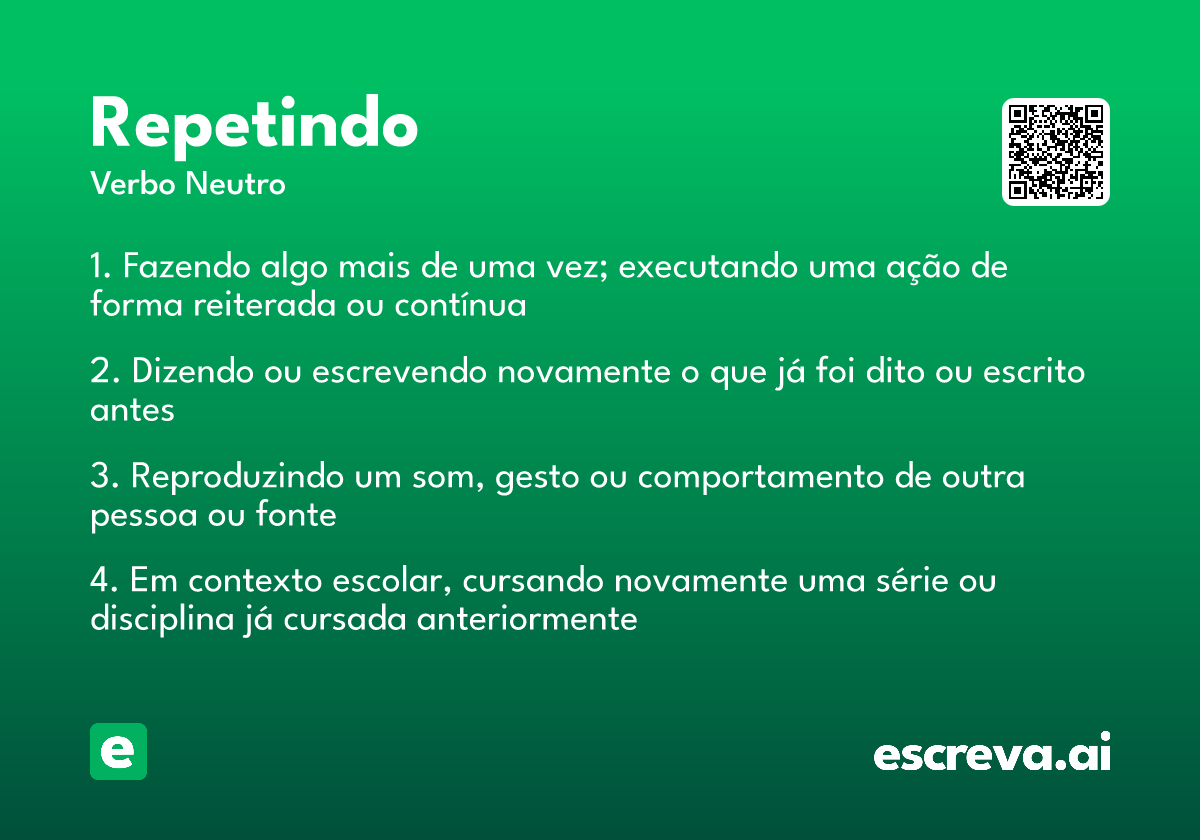 repetindo